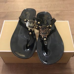 Black jelly Michael Kors sandal